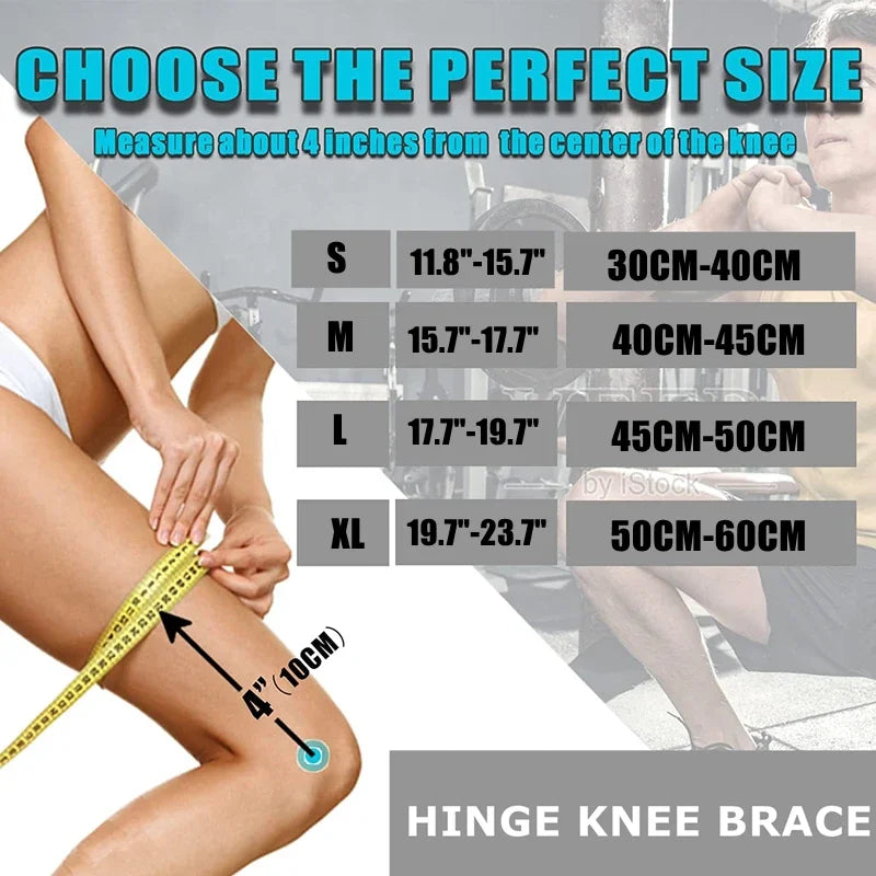 Adjustable Hinged Knee Brace for Joint Support and Pain Relief - 2