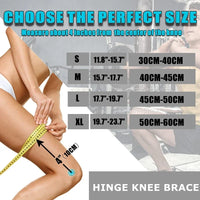 Adjustable Hinged Knee Brace for Joint Support and Pain Relief