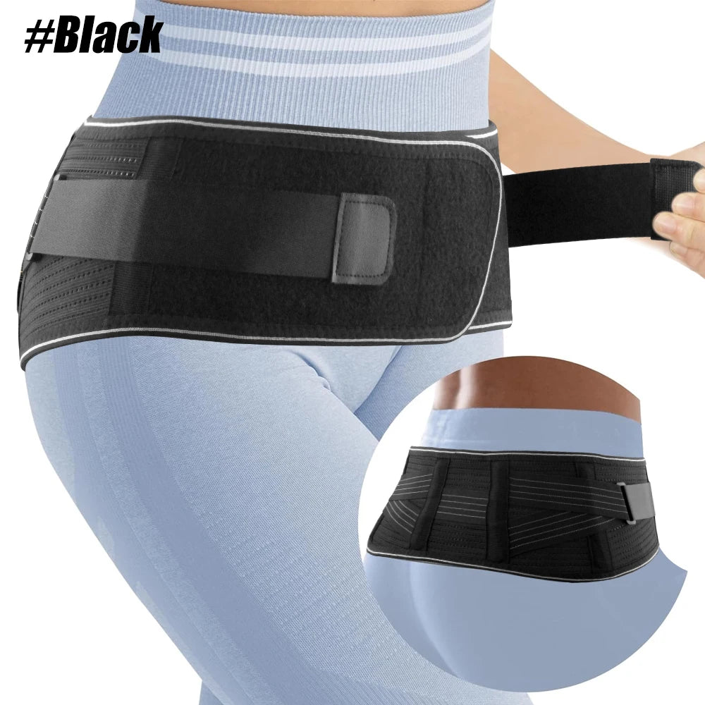 Adjustable Sacroiliac Hip Belt for Lower Back and Sciatica Pain - 16
