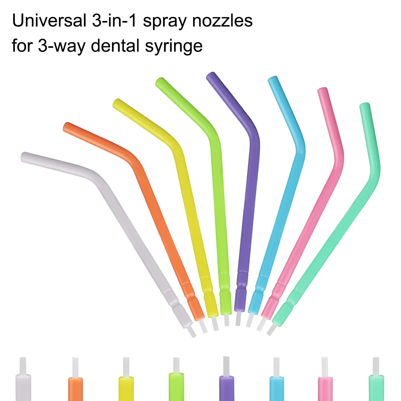 Disposable Dental Triple Air Water Syringe Tips - 3