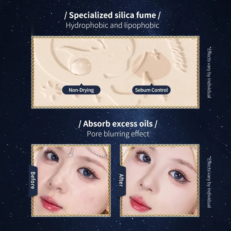 Mermaid Matte Oil-Control Pressed Face Powder - 5