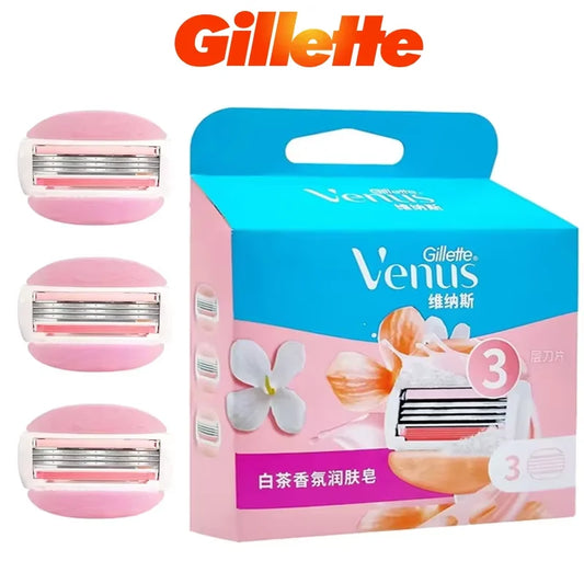 3-Blade Smooth Shave Razor Refills with Moisturizing Gel