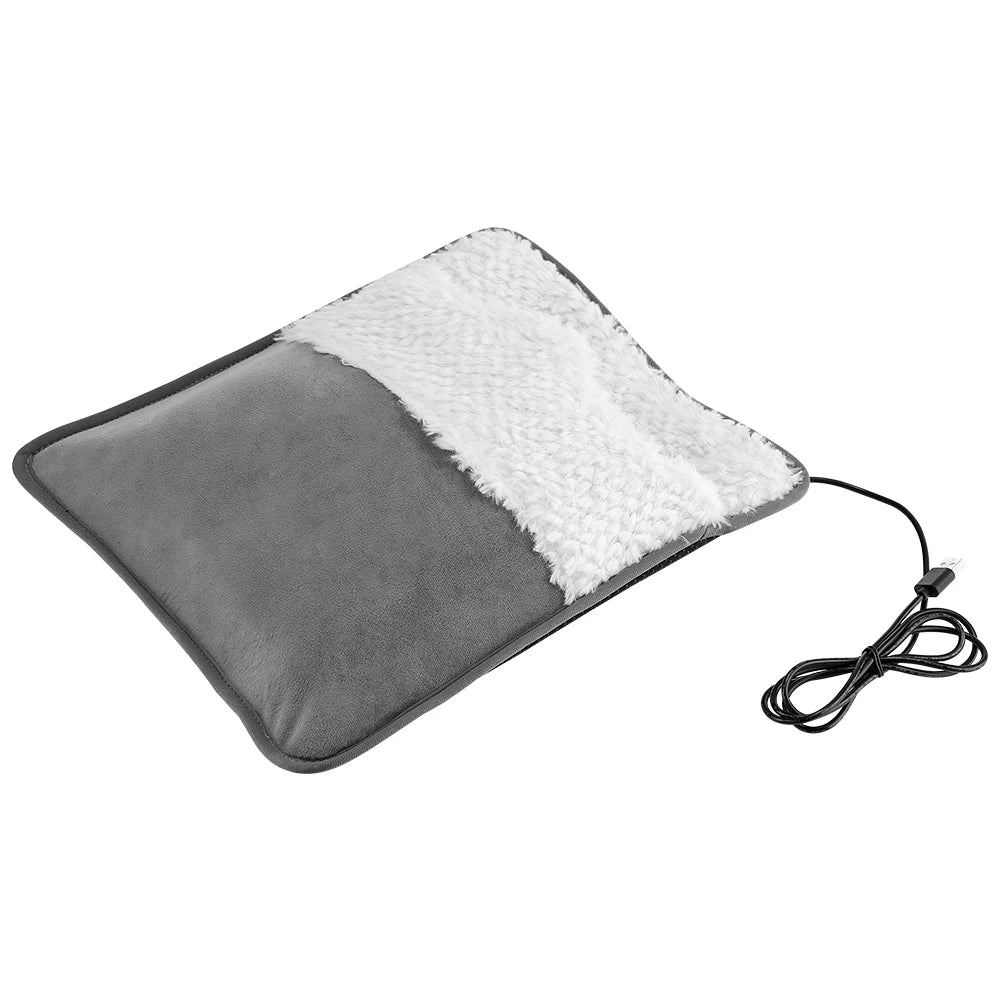 USB Heated Foot Warmer Mat for Office and Home - 26