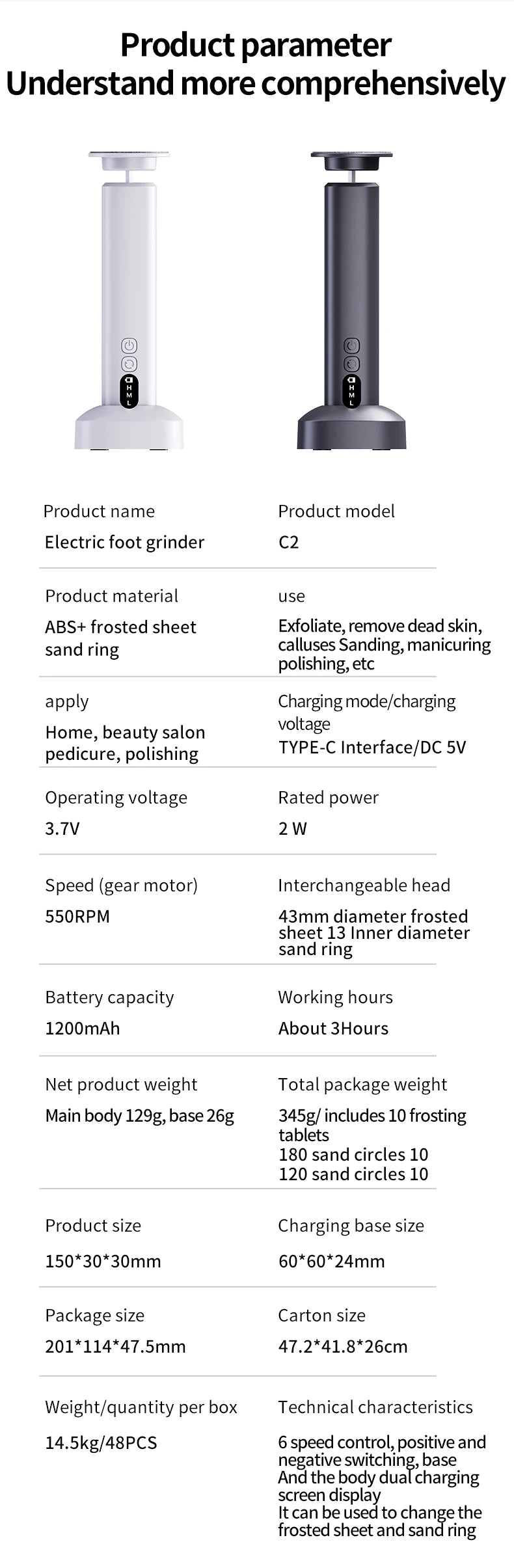 Electric Foot Callus Remover for Smooth Pedicure Results - 19