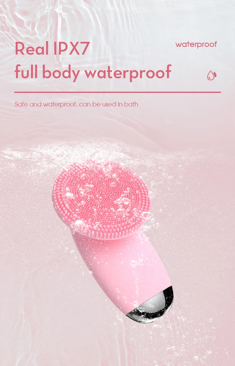Electric Silicone Facial Cleansing Brush for Pore Cleaning - 13