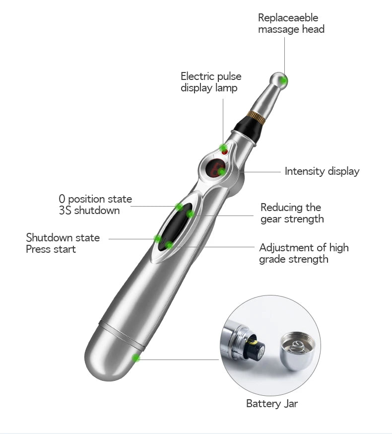 Electronic Meridian Acupuncture Pen for Targeted Pain Relief - 15