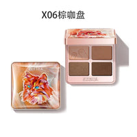 4-Color Matte and Shimmer Eyeshadow Palette