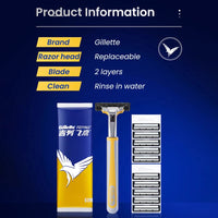 Double-Blade Precision Manual Shaving Razor for Men