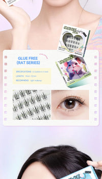 No-Glue DIY Segmented False Eyelashes