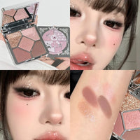 5-Color Shimmer and Matte Eyeshadow Palette