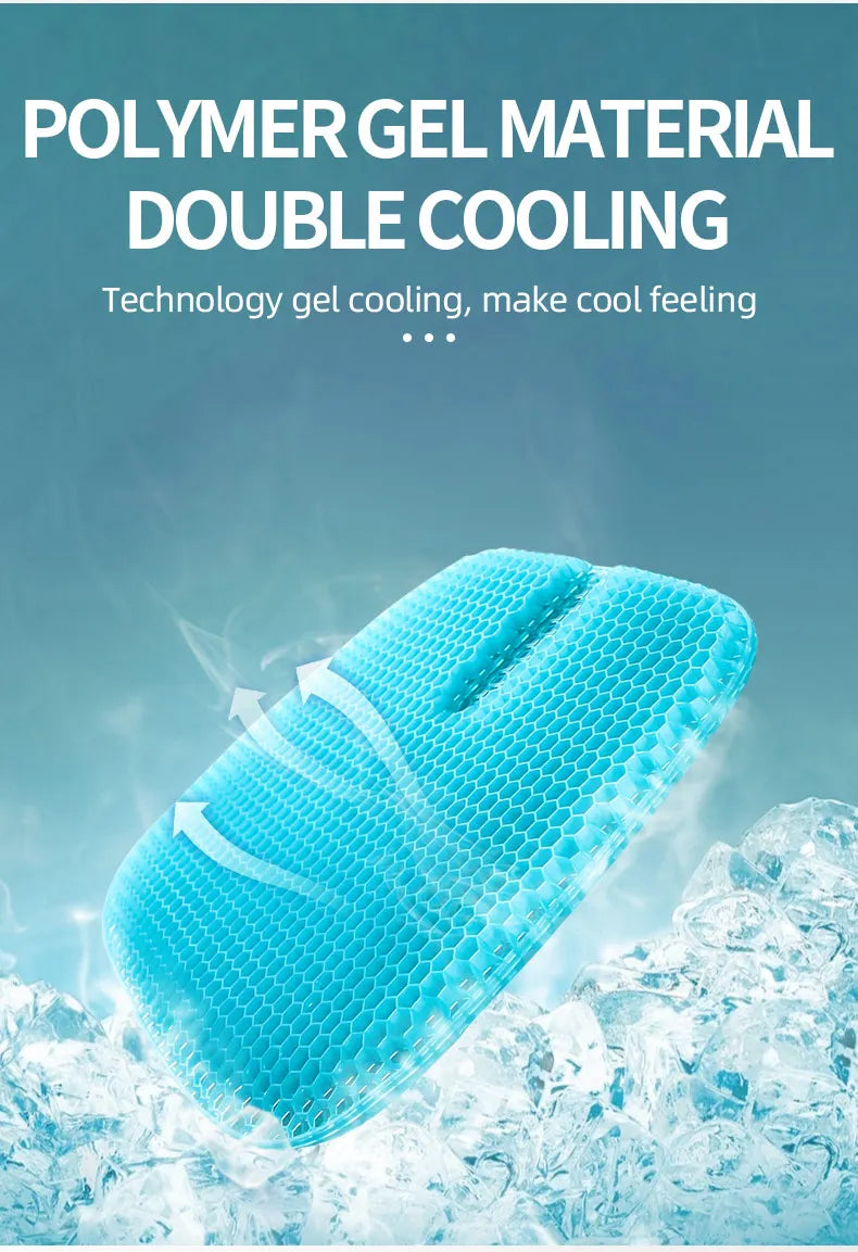 Breathable Honeycomb Gel Seat Cushion for Office and Car - 8