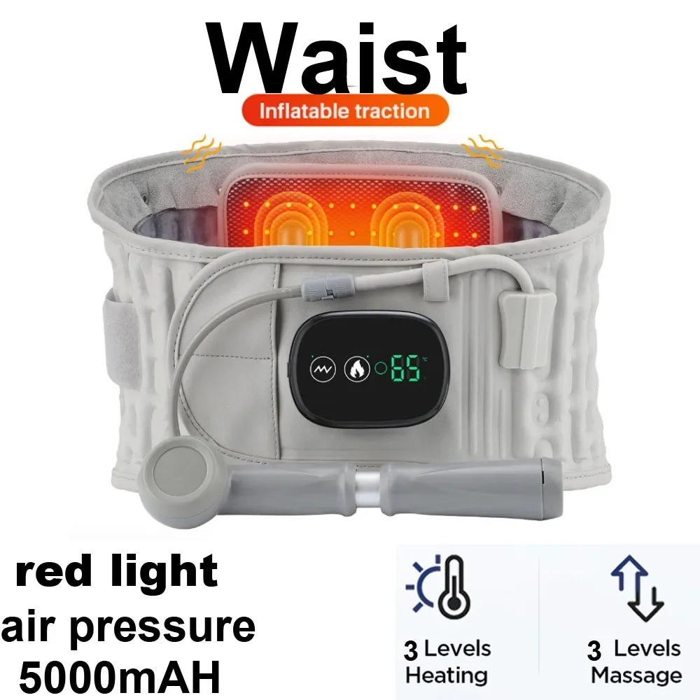Heated Lumbar Massage Belt for Back Pain Relief - 79