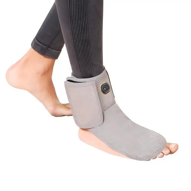Heated Ankle Support Wrap with Red Light Therapy and Massage - 3