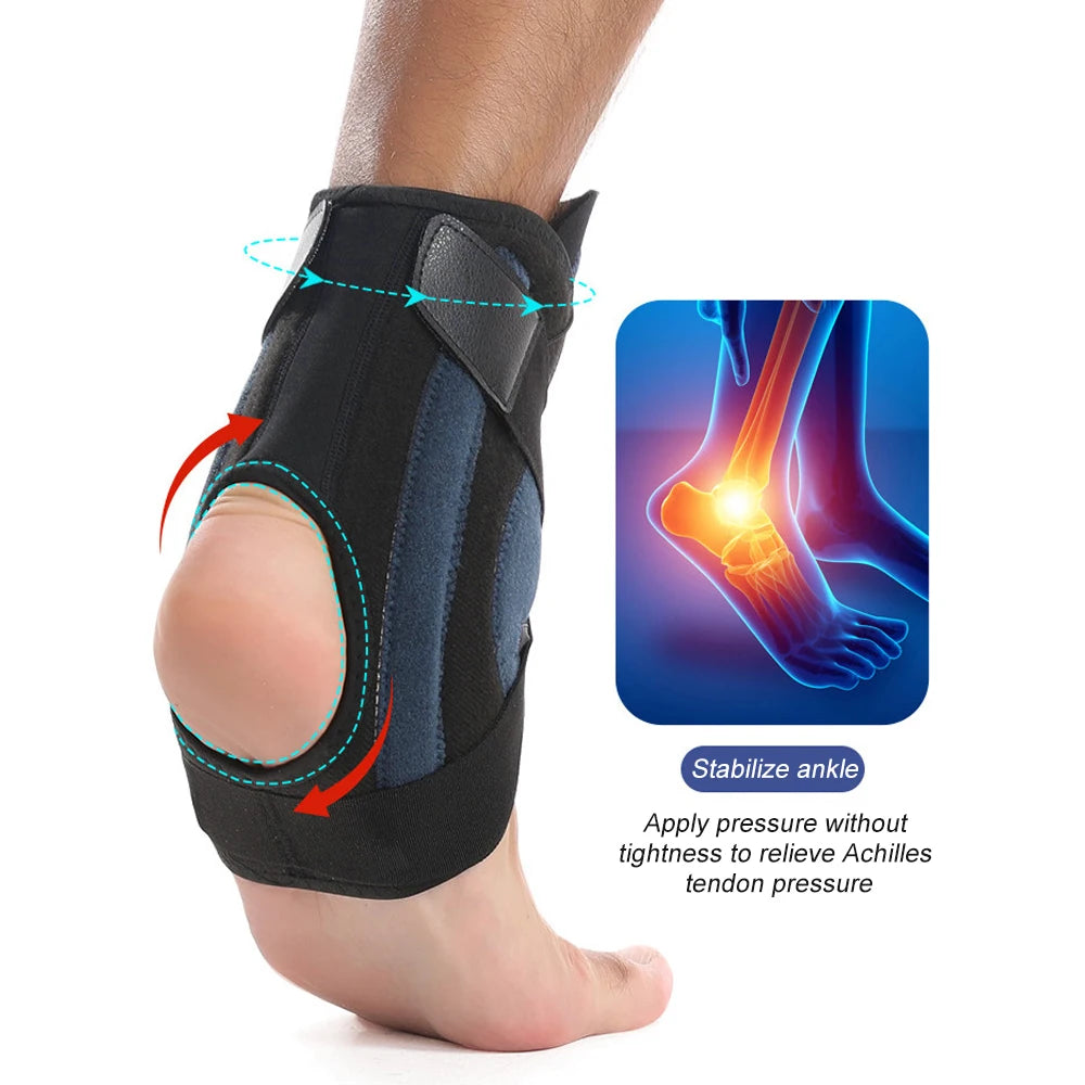 Adjustable Ankle Support Brace with Compression Knob - 18
