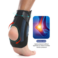 Adjustable Ankle Support Brace with Compression Knob