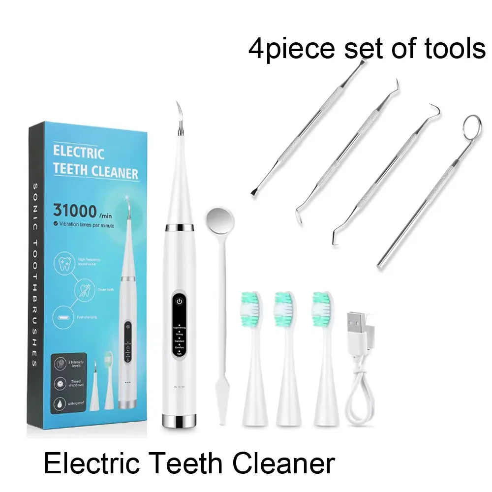 Electric Ultrasonic Teeth Cleaner and Plaque Remover - 27