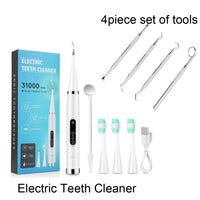 Electric Ultrasonic Teeth Cleaner and Plaque Remover