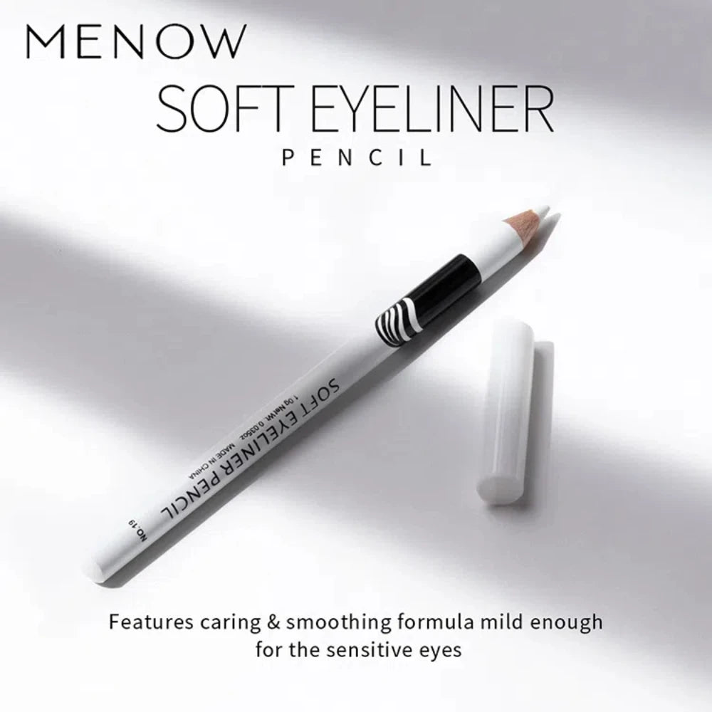 12-Piece Waterproof White Eyeliner Pencil Set - 3