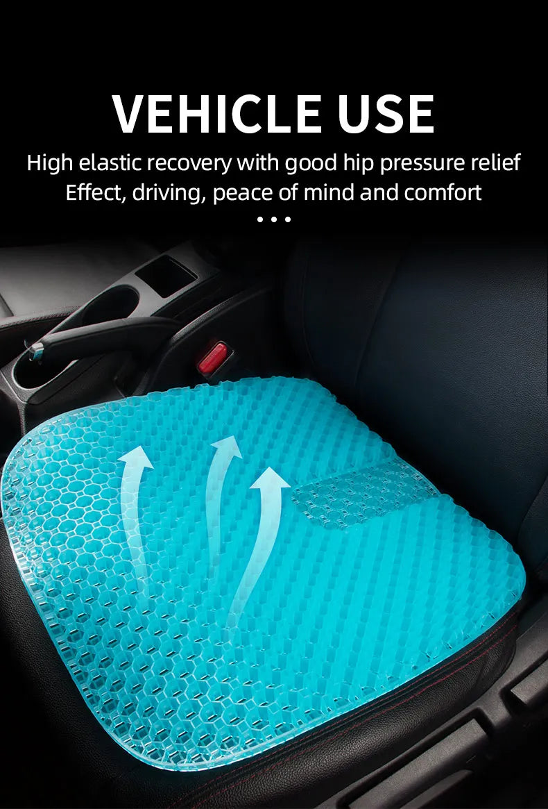 Breathable Honeycomb Gel Seat Cushion for Office and Car - 13