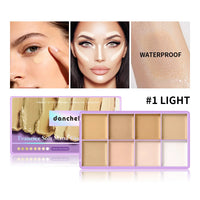 8-Color Professional Cream Concealer and Contouring Palette