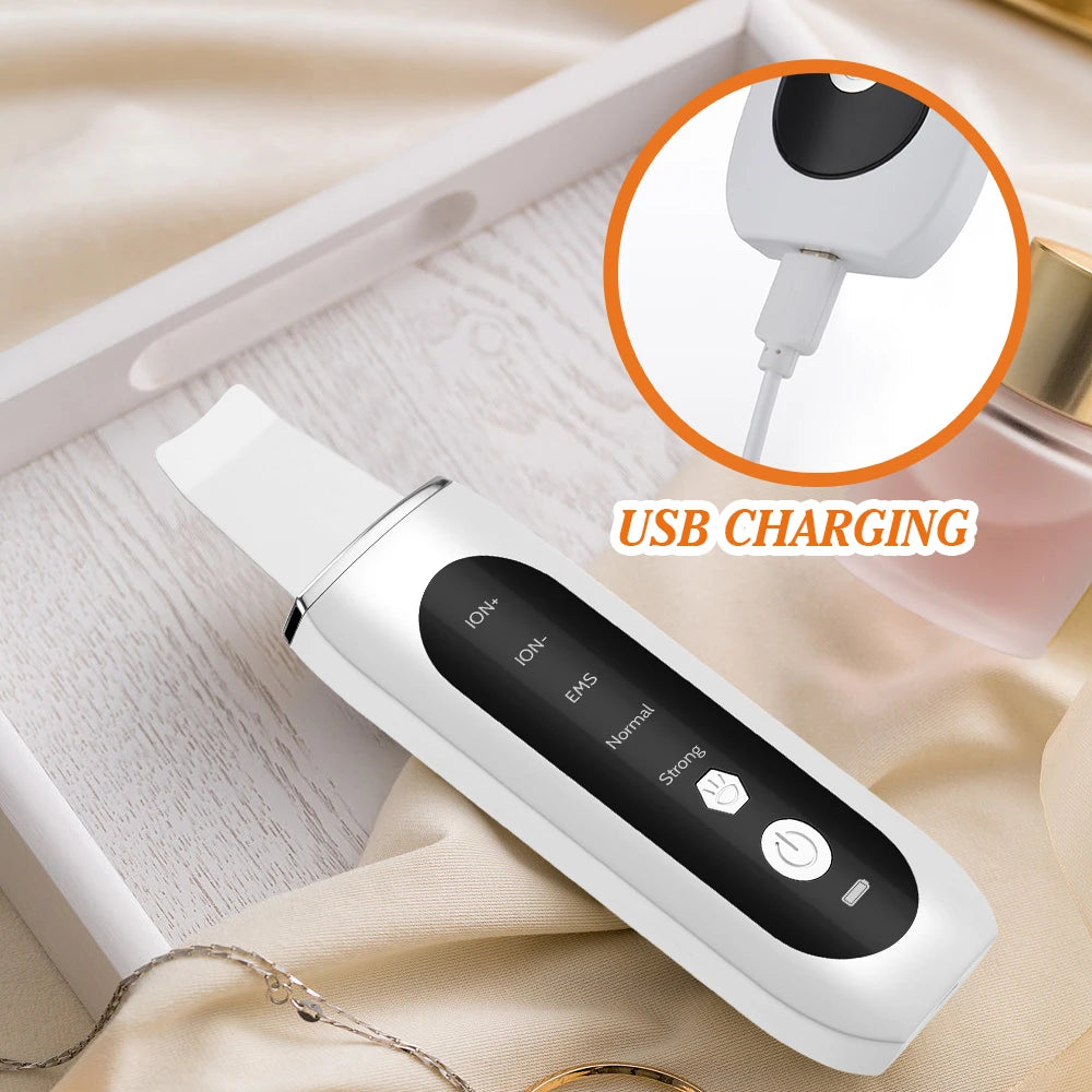 Ultrasonic Facial Skin Scrubber and Pore Cleaner - 17