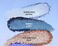 12-Color Waterproof Shimmer and Matte Eyeshadow Palette