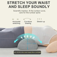 Half Moon Memory Foam Support Pillow for Legs and Back