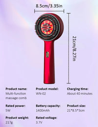 Electric Scalp Massager & Hair Growth Serum Applicator