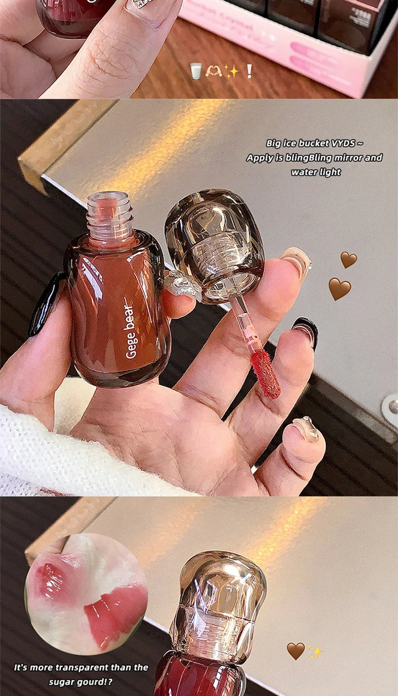 Hydrating Crystal Mirror Lip Gloss for Plump Lips - 8