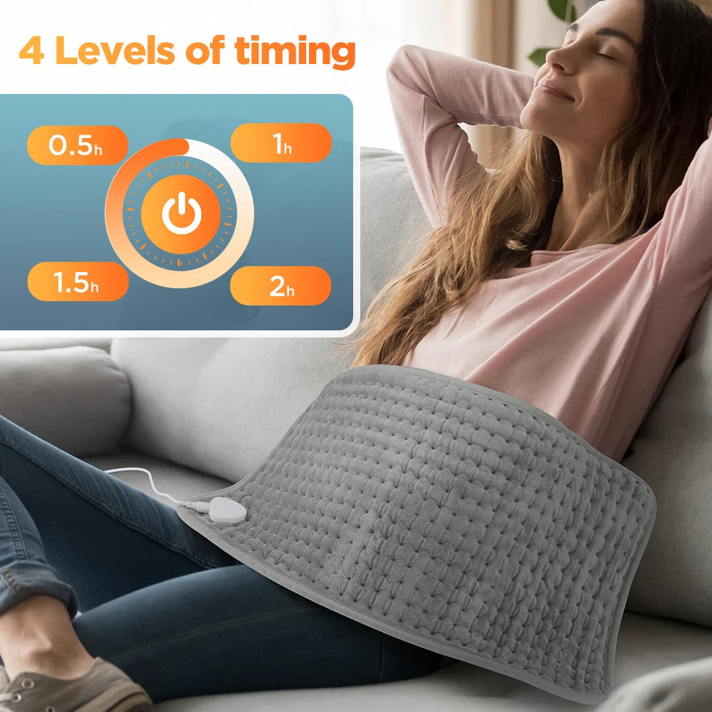Electric Heating Pad for Back and Muscle Pain Relief - 4