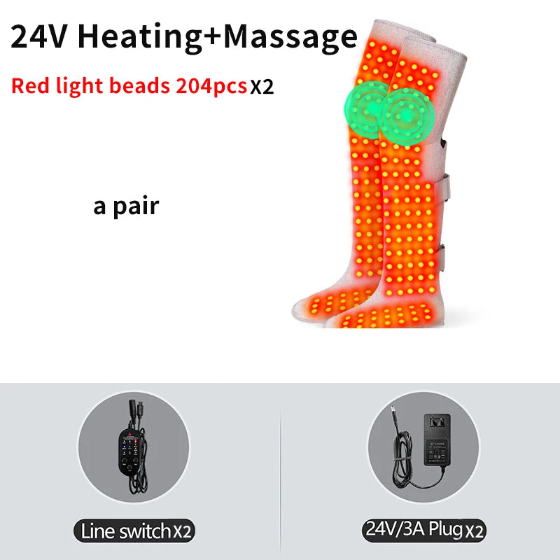 Red Light Therapy Heated Leg Massager for Pain Relief - 18