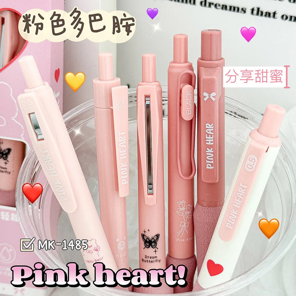 6-Piece Aesthetic Quick-Dry Gel Pen Set - 11