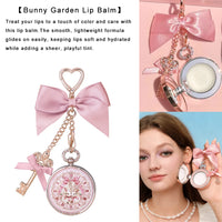 Portable Heart Waffle Makeup Powder & Solid Perfume Keychain