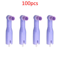 100-Pack Disposable Dental Prophy Angles for Teeth Polishing