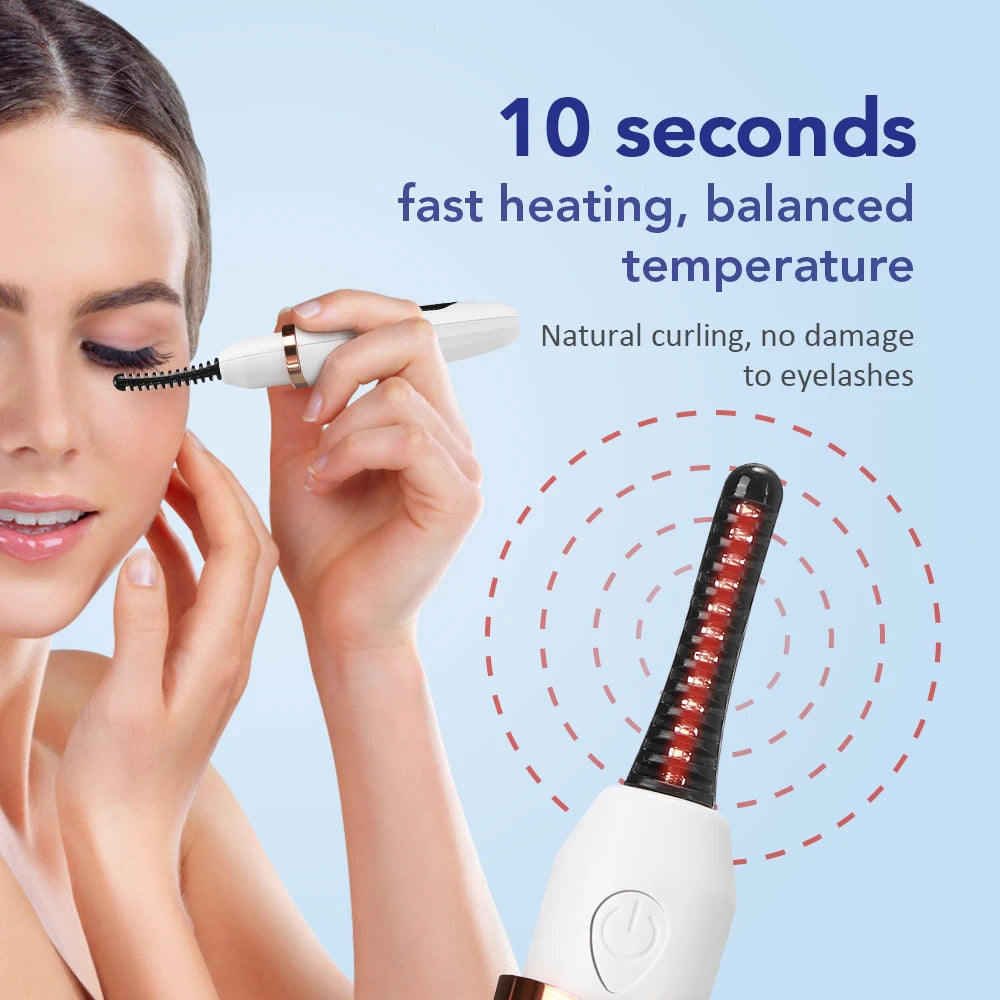 Electric Heated Eyelash Curler for Long-Lasting Natural Lift - 4