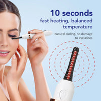 Electric Heated Eyelash Curler for Long-Lasting Natural Lift