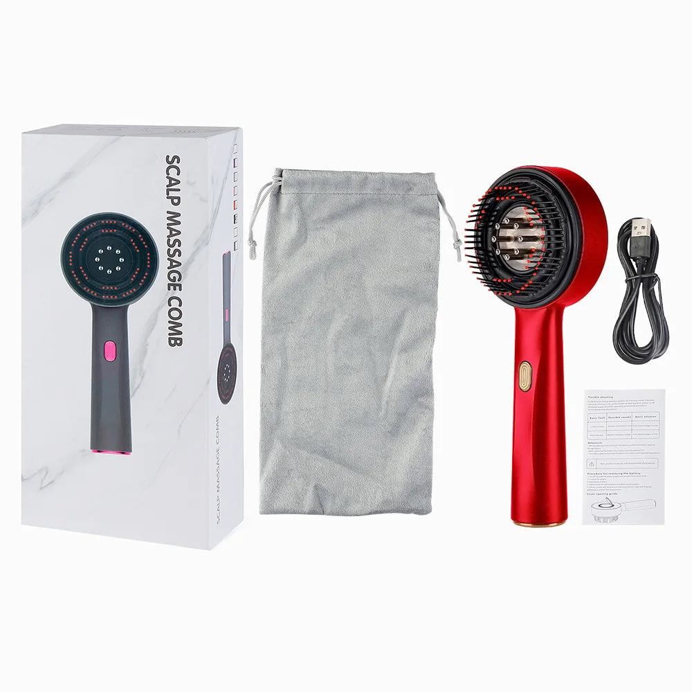 Electric Red Light Scalp Massager and Hair Growth Comb - 20