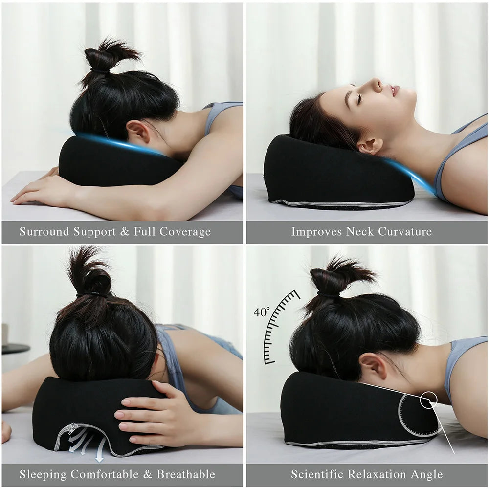 Ergonomic Memory Foam Face Down Sleeping Pillow - 6