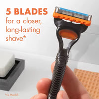 5-Blade Precision Men's Shaver for Smooth Close Shaves