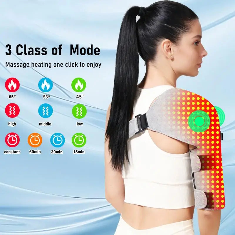 Red Light Therapy Heated Shoulder Support Wrap - 3