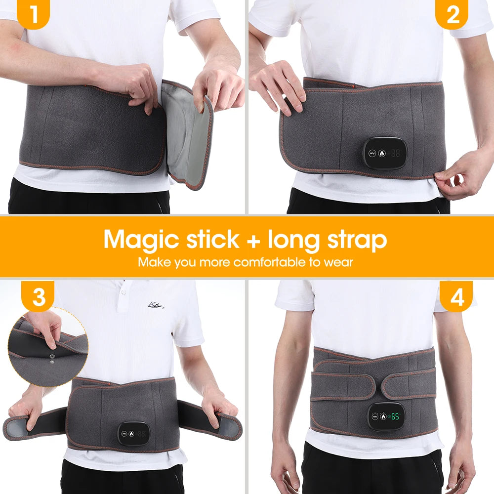 Heated Lumbar Massage Belt for Back Pain Relief - 19