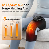 Heated Vibrating Knee Massager for Joint Pain Relief