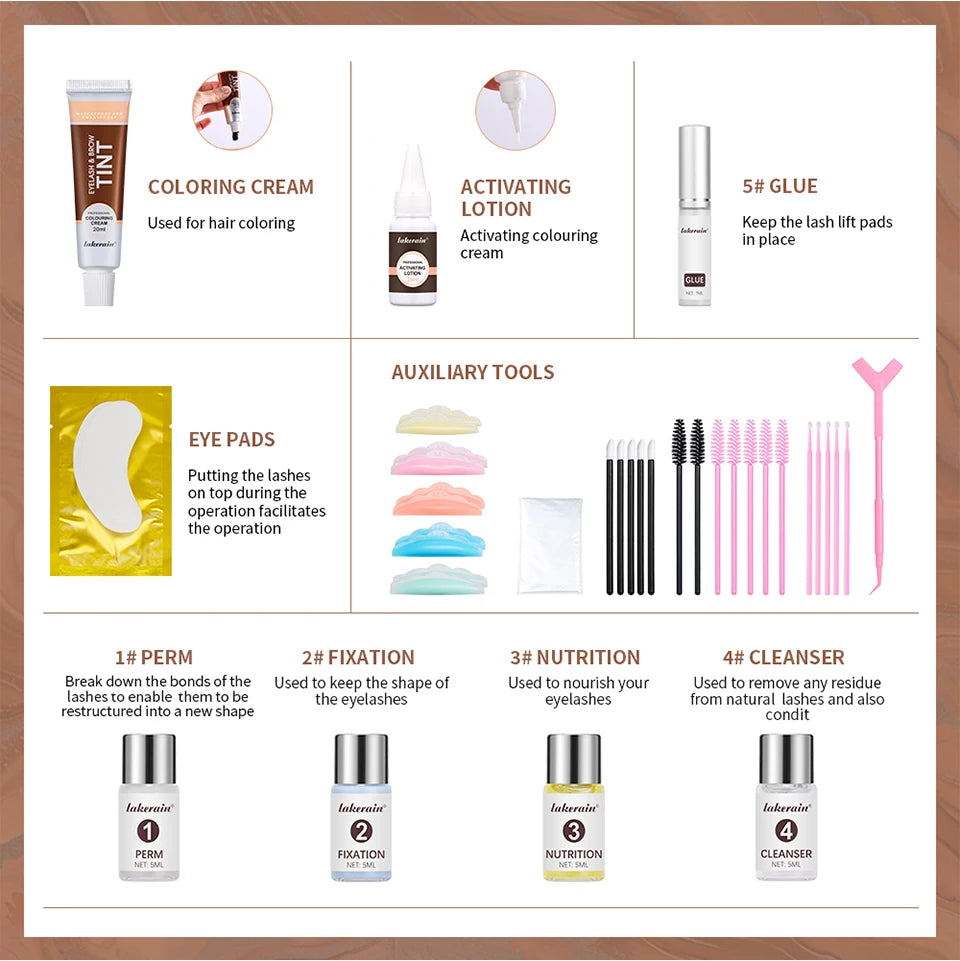 Professional Eyelash Lift and Brow Tinting Kit - 11