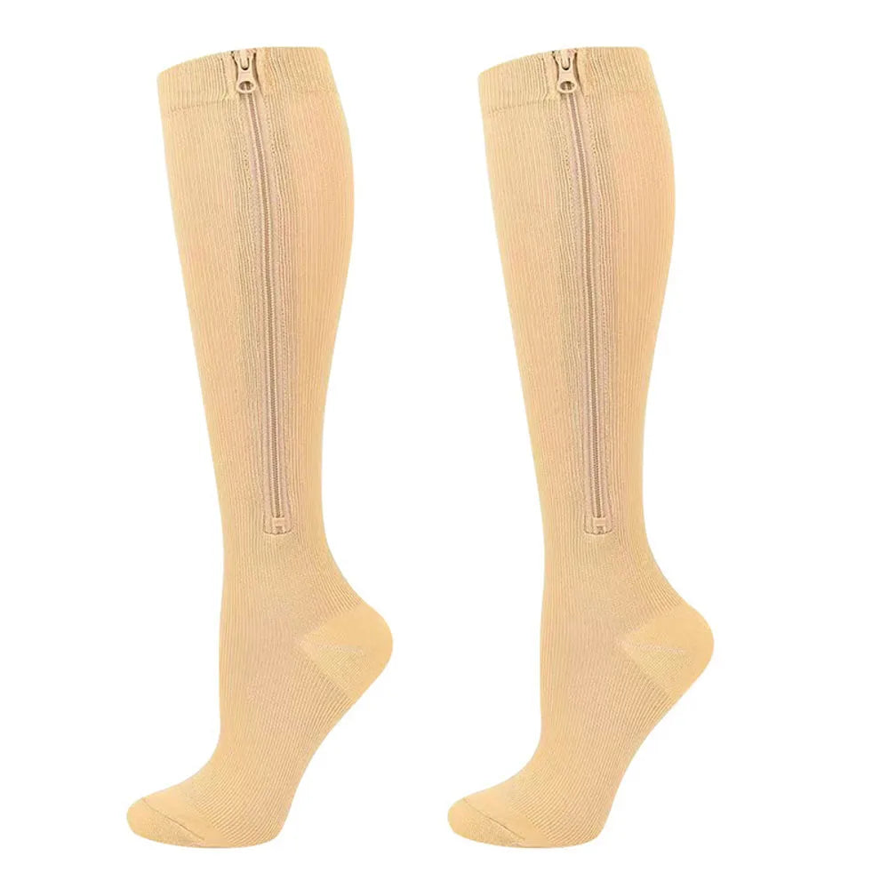 Zipper Compression Socks for Easy Wear & Relief - 10