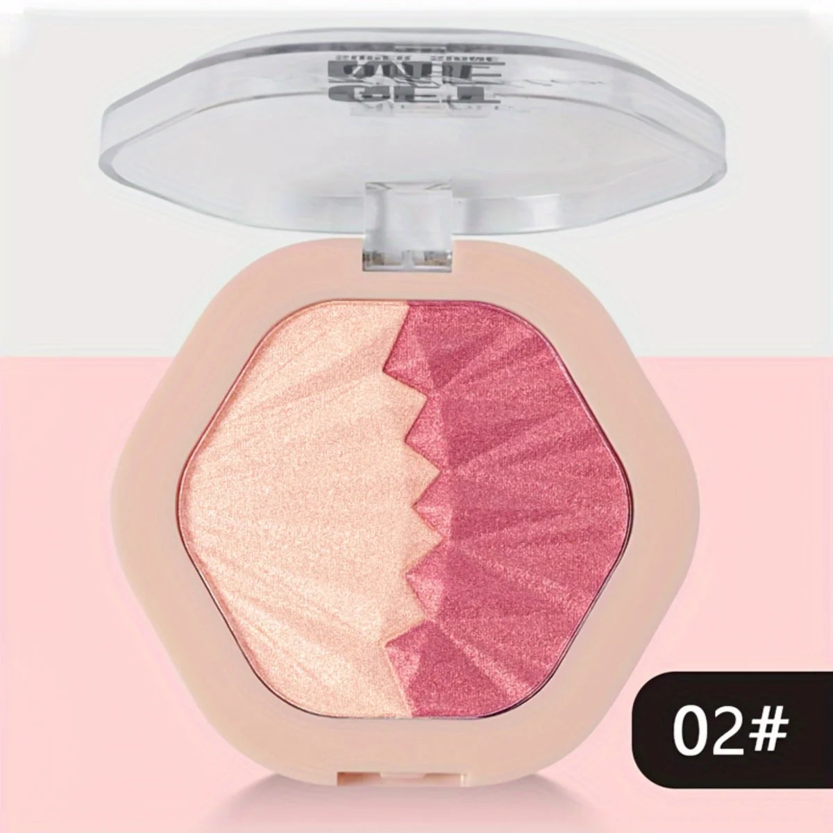 Shimmering Dual-Tone Highlighting Blush Palette - 4