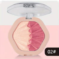 Shimmering Dual-Tone Highlighting Blush Palette