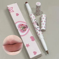 Dual-Ended Precision Lip Liner and Matte Lipstick Pen
