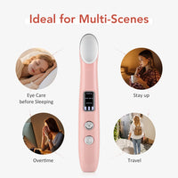 Heated Eye Massager Wand for Dark Circles and Puffiness