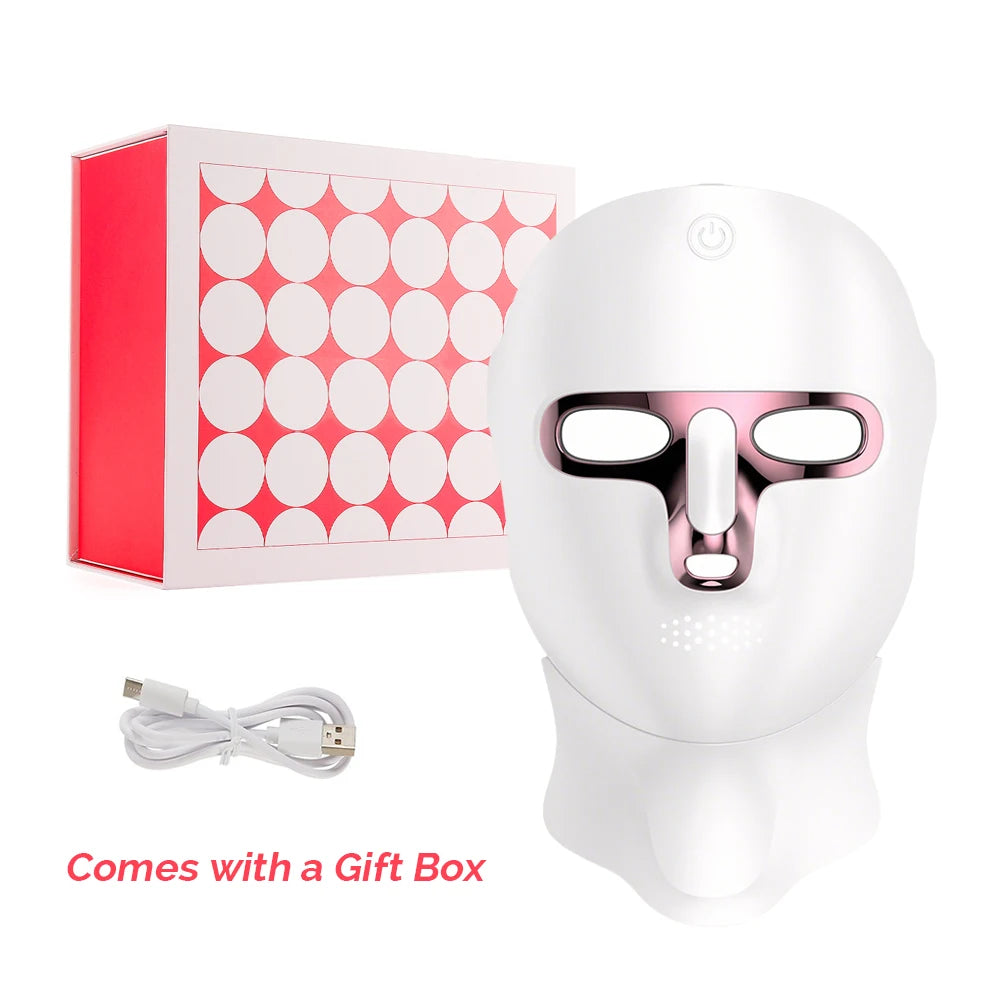 7-Color Photon LED Face and Neck Rejuvenation Mask - 34