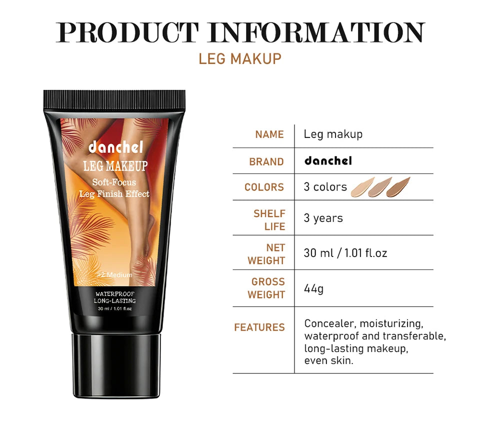Waterproof Leg Foundation for Flawless Even Skin - 17